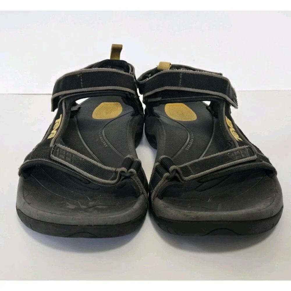 TEVA Sandals Mens 11 Fisherman Sport Hiking Shoc Pad Walking Shoe Black 4141